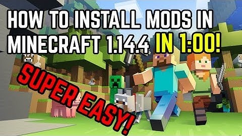 HOW TO INSTALL MODS IN MINECRAFT 1.14.4! SUPER SIMPLE!