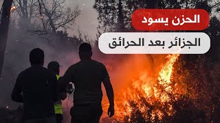 حرائق الجزائر قضت على كل شيء.. الحزن يخيم على سكان المنازل التي دمرتها النيران
