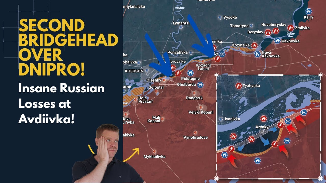 Second Dnipro-Bridgehead Confirmed! Insane Russian Losses at Avdiivka.