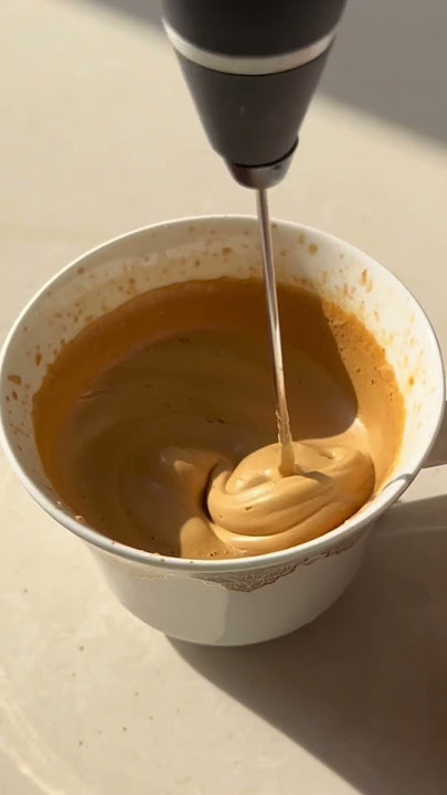 Hot dalgona without sugar #coffee