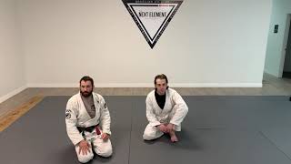 Sneaky triangle set up from the closed guard.
