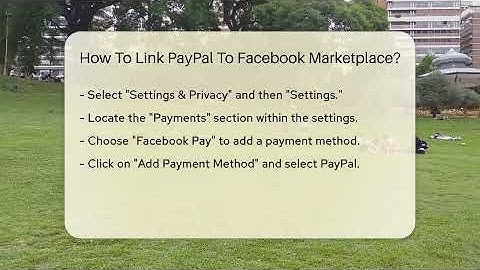 How To Link PayPal To Facebook Marketplace? - Everyday-Networking