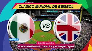 México vs. Gran Bretaña en Clásico Mundial de Béisbol | Imagen Deportes