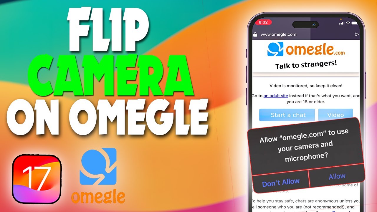 how to flip camera on omegle | TECH ON | - YouTube