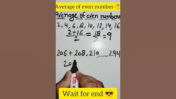 #Average of even numbers.