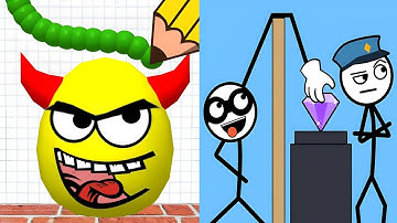 Draw To Smash VS Thief Puzzle - All Max Levels Speedrun Android iOS Gameplay