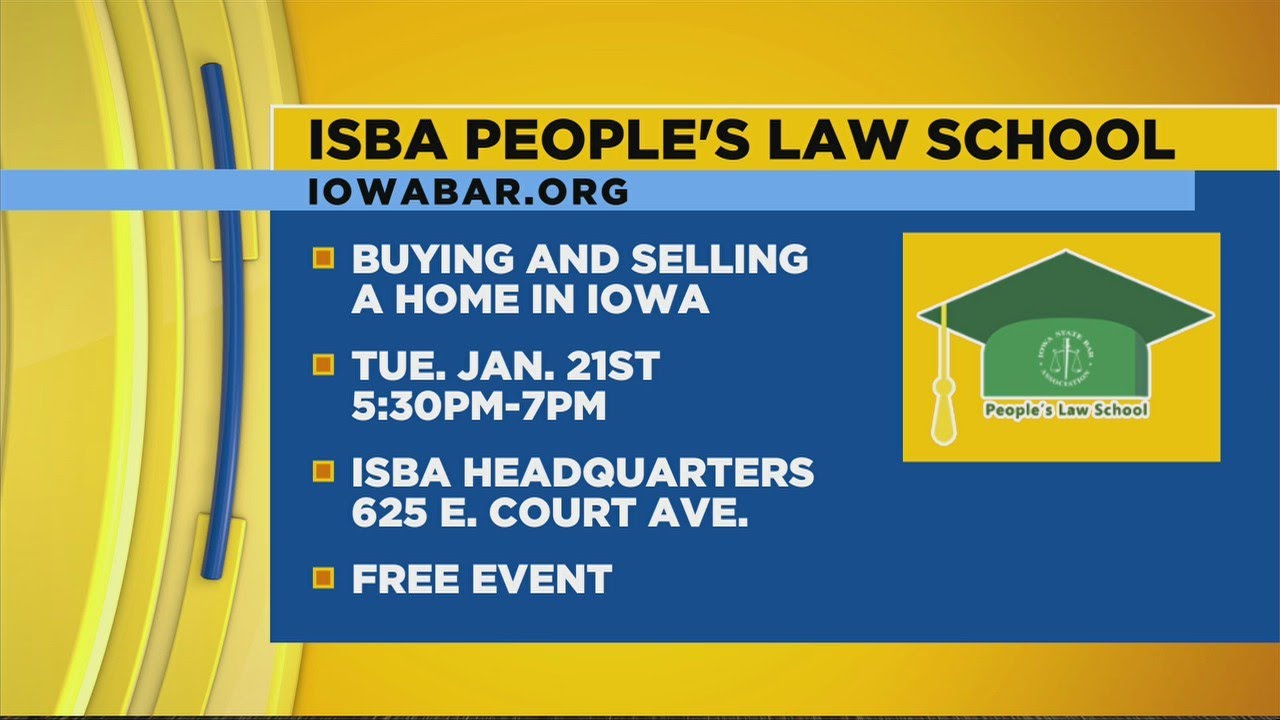 Iowa State Bar Association's "People's Law School" YouTube