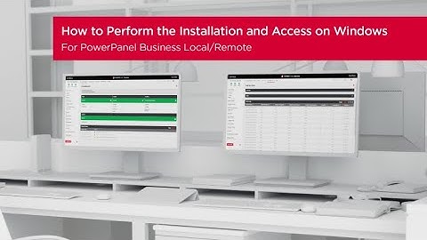 CyberPower PowerPanel Business Local/Remote - Installation and Access on Windows