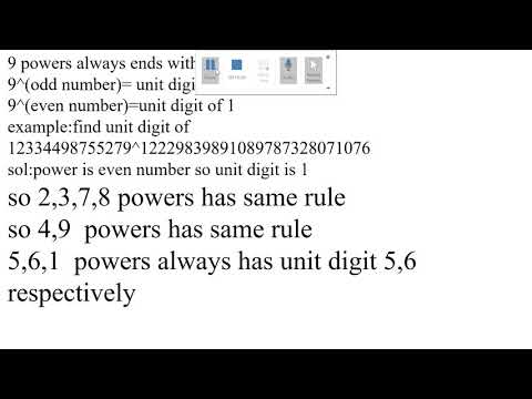 unit digit of