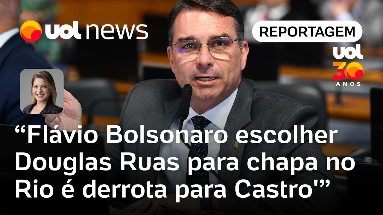 Flávio Bolsonaro escolher Douglas Ruas para chapa no Rio é derrota para Castro | Daniela Lima