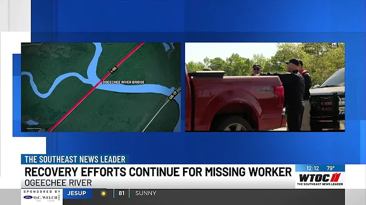 Recovery efforts continue for missing worker in Ogeechee River