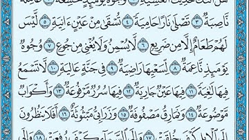 تلاوة رائعة سورة الغاشية  مكتوبة الشيخ / محمد المحيسني www.qoranet.net