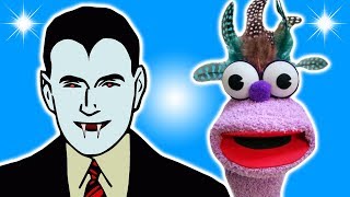 FRUIT VAMPIRE JOKE! - DRACULA JOKES FOR KIDS! Halloween! 100% Child-Appropriate FUNNY! Sock Puppet!