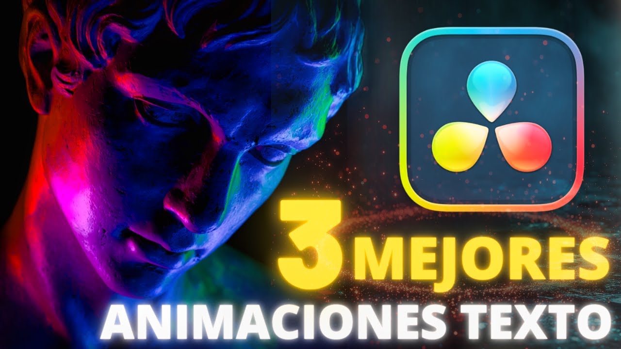 3 MEJORES ANIMACIONES de TEXTO para Davinci Resolve GRATIS