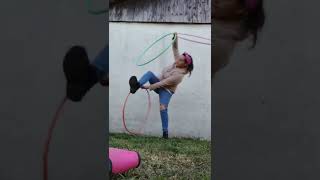manipulación 3 hoops secuencia propia, fluida sin interrupción