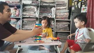 playing stacko uno game with my children (Part 2). #unogame