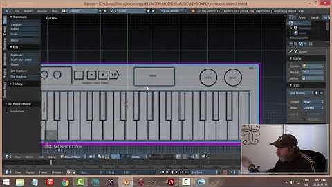Blender: Modeling Another Midi Keyboard