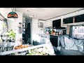 Family Of 4 Renovated Budget RV Into A Full Time Travel Tiny House On Wheels