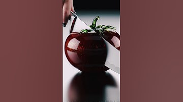 Glass Tomato Satisfying Slice | Viral Cut 🍅✨#asmr #oddlysatisfying #shortsfeed #viral #shorts