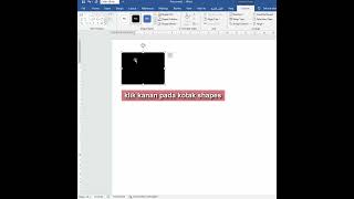 Cara menambahkan teks pada kotak Shapes di WORD