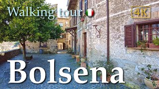 Bolsena (Lazio), Italy【Walking Tour】History in Subtitles - 4K