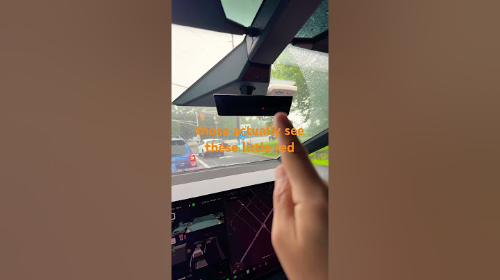 #cybertruck rearview mirror shows you tail lights…. of the car in front of you #cybertruckfeatures
