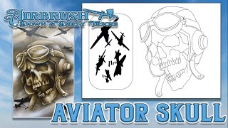 Airbrush Aviator Skull HowTo       #custompaint #airbrush