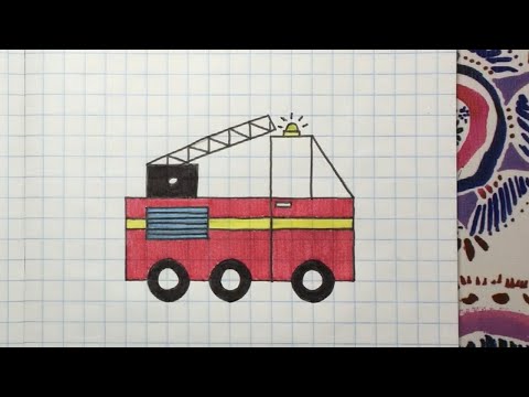 Hoe teken je een brandweerauto