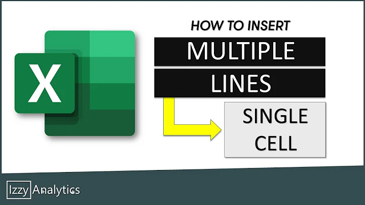 Add MULTIPLE LINES of Text in SINGLE CELL | Excel Tips