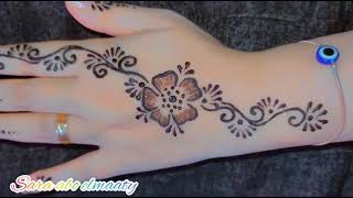 احدث رسومات حنه سهله وبسيطة للعروسه والبنات 2022 Beautiful henna design Eid Wedding screenshot 5
