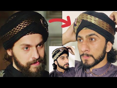 KOSEM Sultan Sultan Murad Black Turban || How to tie Sultan Turban || Majid shah Tutorials