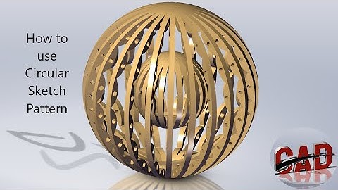 How to use circular sketch pattern in Solidworks | Solidworks tutorial for beginners