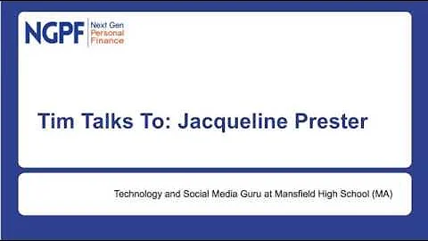 Tim Talks To: Jacqueline Prester, Technology and Social Media Guru at Mansfield High School(MA)
