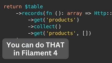 New in Filament 4: Table Data from External API