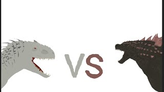 indominus rex VS godzilla evolved