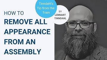 How to remove all appearance from an assembly?