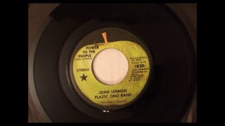 Power To The People , John Lennon , Plastic Ono Band , 1971 Vinyl 45RPM