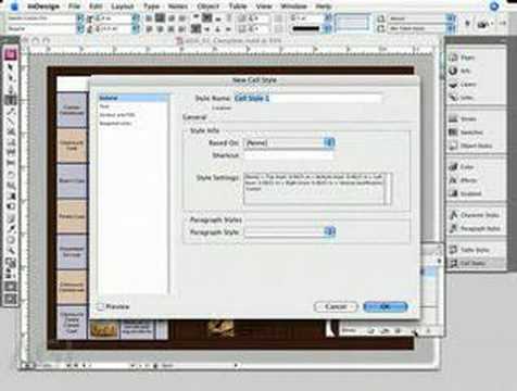 Learn InDesign: InDesign Training CS3 Creating Tables