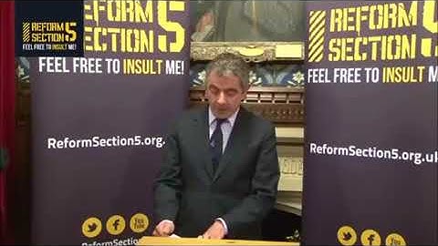 Rowan Atkinson discusses Free Speech vs. Intolerance
