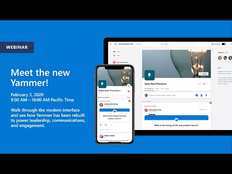Watch On Demand Meet The New Yammer Webinar February 2020