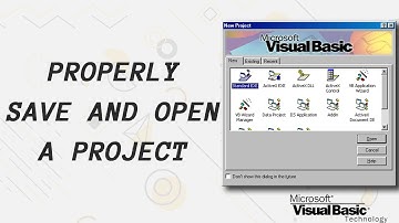 How to Open Visual Basic || How to save a project. || 2020