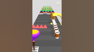 Coffee Sticky Stack!☕☕❤ - New 3D Games Trailer #Shorts #gameplay #mobilegame All Levels Android, ios