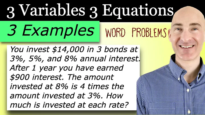 How to Solve 3 Variable 3 Equation Word Problems