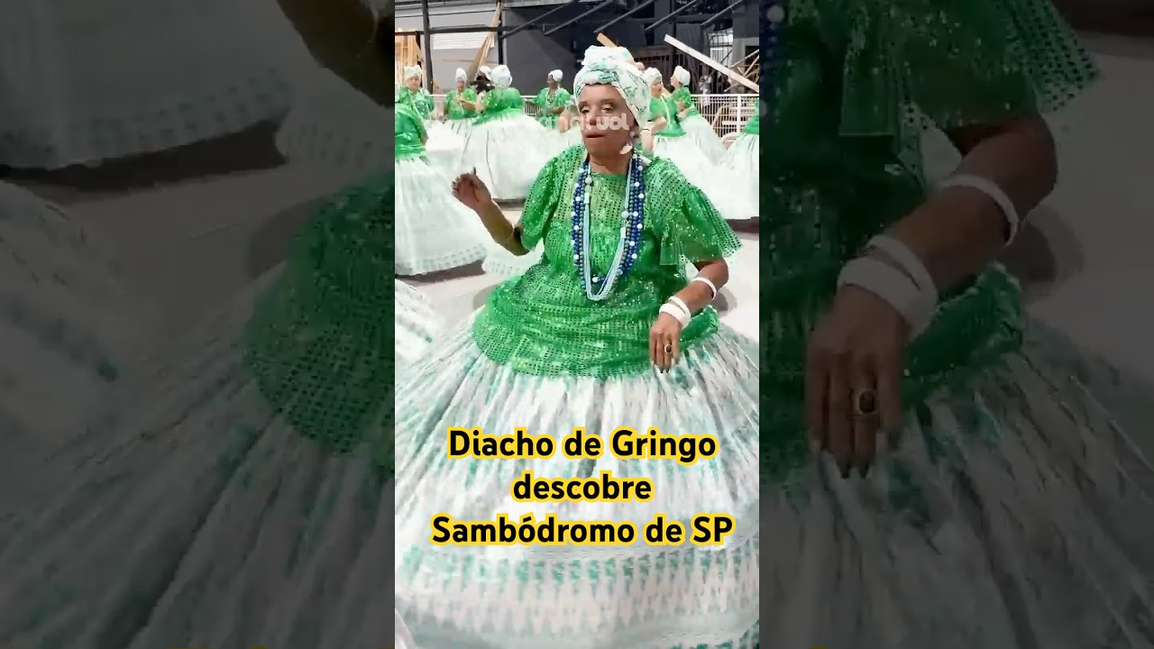 Diacho de Gringo descobre o carnaval no Sambódromo de SP