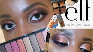 Testing ELF Makeup- ELF Foundation & Concealer|Drugstore Makeup Under £10 lFaceon NailsDone HairDid