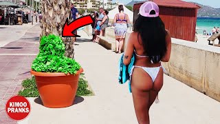 THE BEST COMPILATION OF BUSHMAN PRANK! NOVEMBER 2023, AWESOME REACTIONS