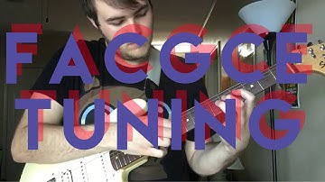 I made riffs using FACGCE tuning