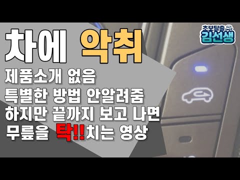 차에서 나는 냄새 제거하는 방법보다 중요한게 안생기게 하는법!!/차량 냄새 제거