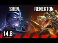 Shen vs renekton top  rank 7 shen 5317  tr grandmaster  148