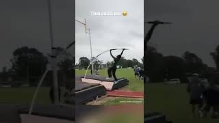 Pole vaulting can be extremely unexpected 😂 #shorts